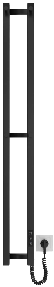 Електрична рушникосушка Hygge Family Slim 1170х140х80мм, чорний матовий (3.164.045618.BM)